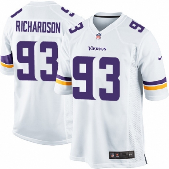 Men's Nike Minnesota Vikings #93 Sheldon Richardson Game White NFL Jersey - Ujersey