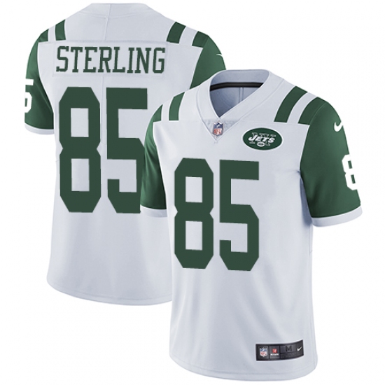 Youth Nike New York Jets #85 Neal Sterling White Vapor Untouchable Limited Player NFL Jersey - Ujersey