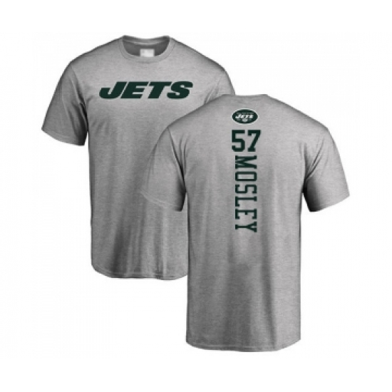 Football New York Jets #57 C.J. Mosley Ash Backer T-Shirt - Ujersey