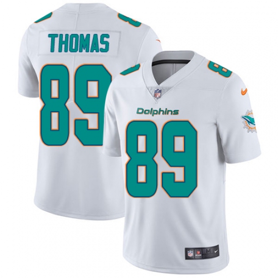 Men's Nike Miami Dolphins #89 Julius Thomas White Vapor Untouchable Limited Player NFL Jersey - Ujersey