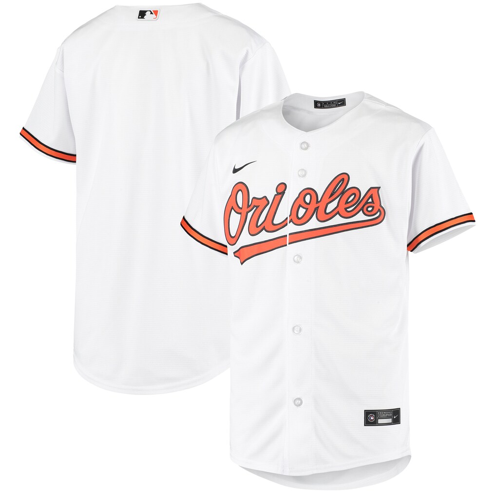 Youth Baltimore Orioles Nike White Home Replica Team Jersey - Ujersey