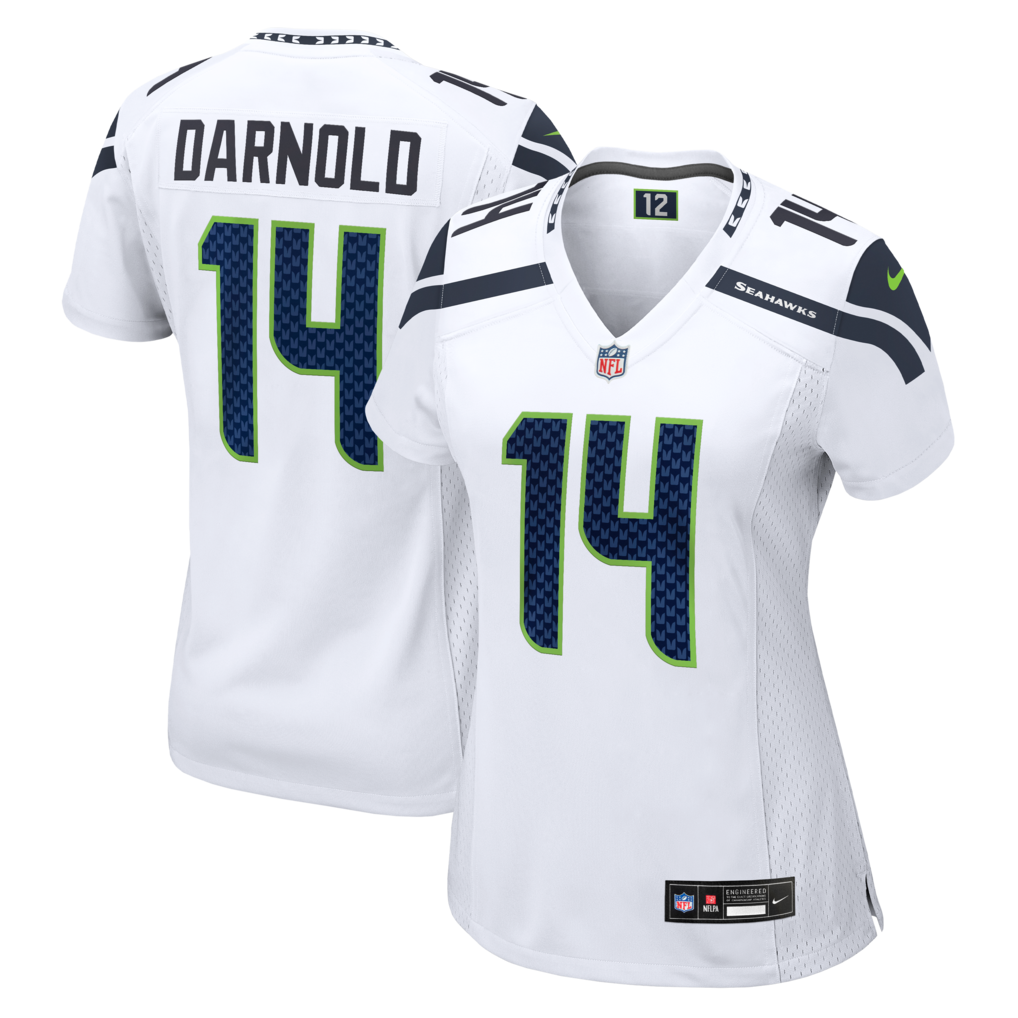 Women's Seattle Seahawks Sam Darnold Nike White Game Jersey - ujerseystore