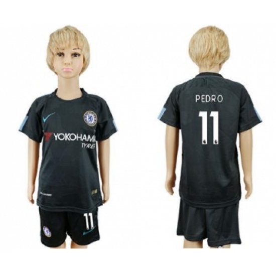 Chelsea #11 Pedro Sec Away Kid Soccer Club Jersey