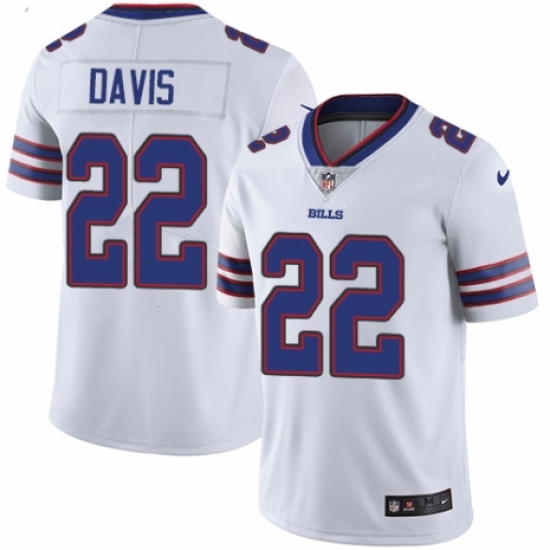 Men's Nike Buffalo Bills #22 Vontae Davis White Vapor Untouchable Limited Player NFL Jersey - Ujersey