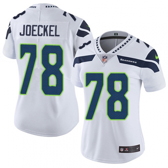 Women's Nike Seattle Seahawks #78 Luke Joeckel Elite White NFL Jersey - Ujersey