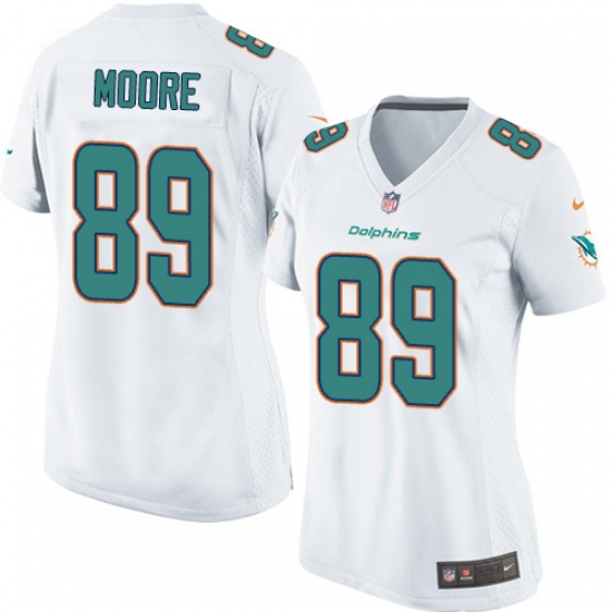 Women's Nike Miami Dolphins #89 Nat Moore Game White NFL Jersey - Ujersey