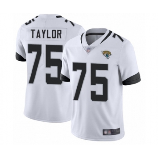 Youth Jacksonville Jaguars #75 Jawaan Taylor White Vapor Untouchable Limited Player Football Jersey - Ujersey