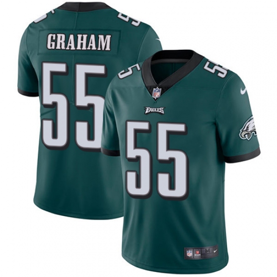 Men's Nike Philadelphia Eagles #55 Brandon Graham Midnight Green Team Color Vapor Untouchable Limited Player NFL Jersey - Ujersey