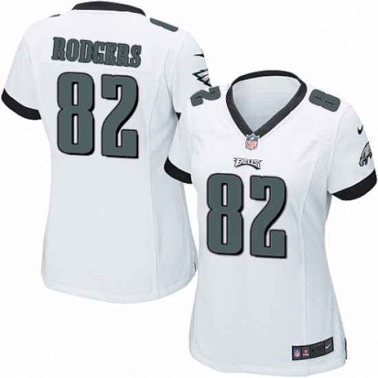 Women's Nike Philadelphia Eagles #82 Richard Rodgers Game White NFL Jersey - Ujersey