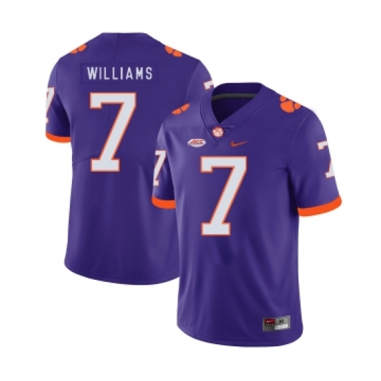 Clemson Tigers 7 Mike Williams Purple Nike College Football Jersey - Ujersey