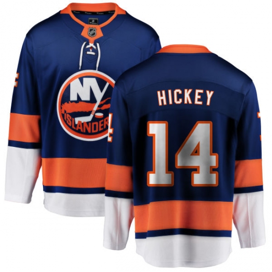 Men's New York Islanders #14 Thomas Hickey Fanatics Branded Royal Blue Home Breakaway NHL Jersey - Ujersey