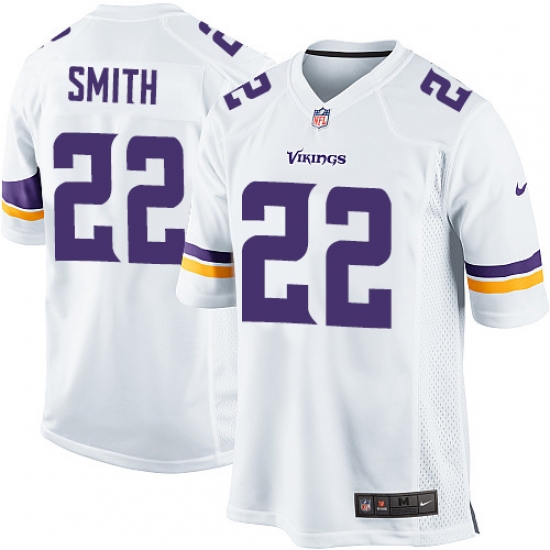 Men's Nike Minnesota Vikings #22 Harrison Smith Game White NFL Jersey - Ujersey