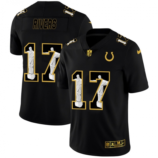 Men's Nike Indianapolis Colts #17 Philip Rivers Carbon Black Vapor Cristo Redentor Limited NFL Jersey - Ujersey