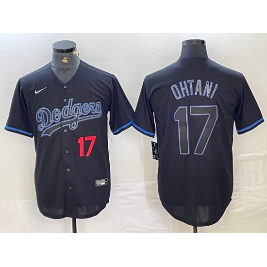 Men's Los Angeles Dodgers #17 Joe Kelly Number Lights Out Black Fashion Stitched Cool Base Nike Jersey - Ujersey