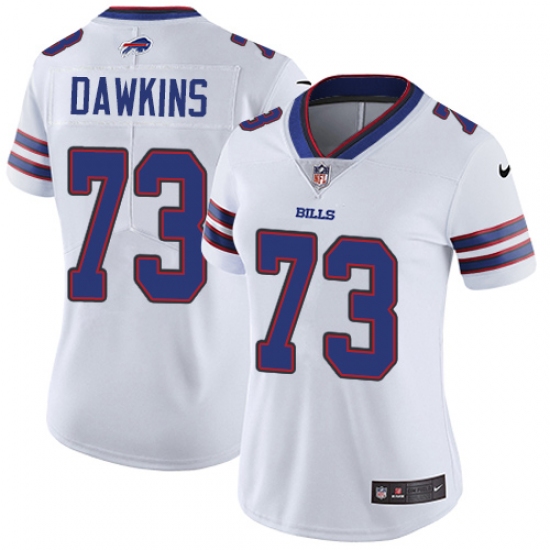 Women's Nike Buffalo Bills #73 Dion Dawkins White Vapor Untouchable Limited Player NFL Jersey - Ujersey