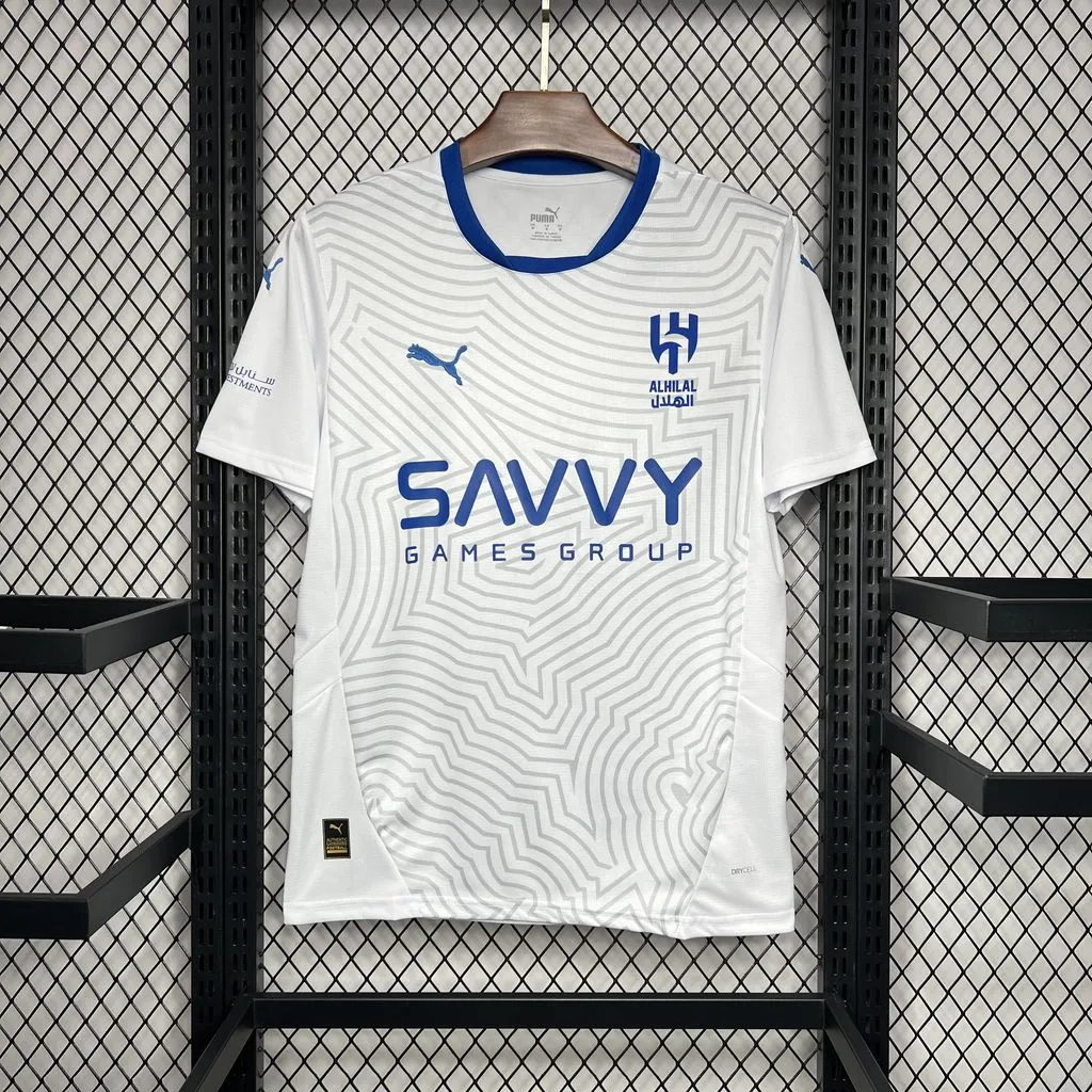 Al Hilal SFC Soccer Jersey Away Custom Shirt 2024/25 - ujerseystore