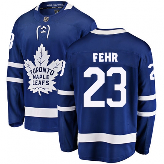 Men's Toronto Maple Leafs #23 Eric Fehr Fanatics Branded Royal Blue Home Breakaway NHL Jersey - Ujersey