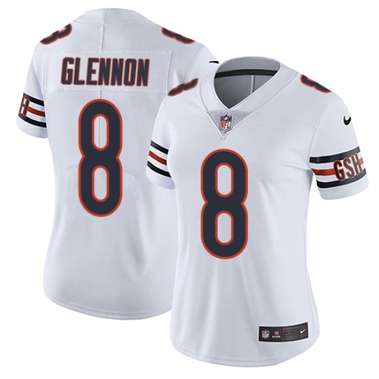 Women's Nike Chicago Bears #8 Mike Glennon White Vapor Untouchable Limited Player NFL Jersey - Ujersey