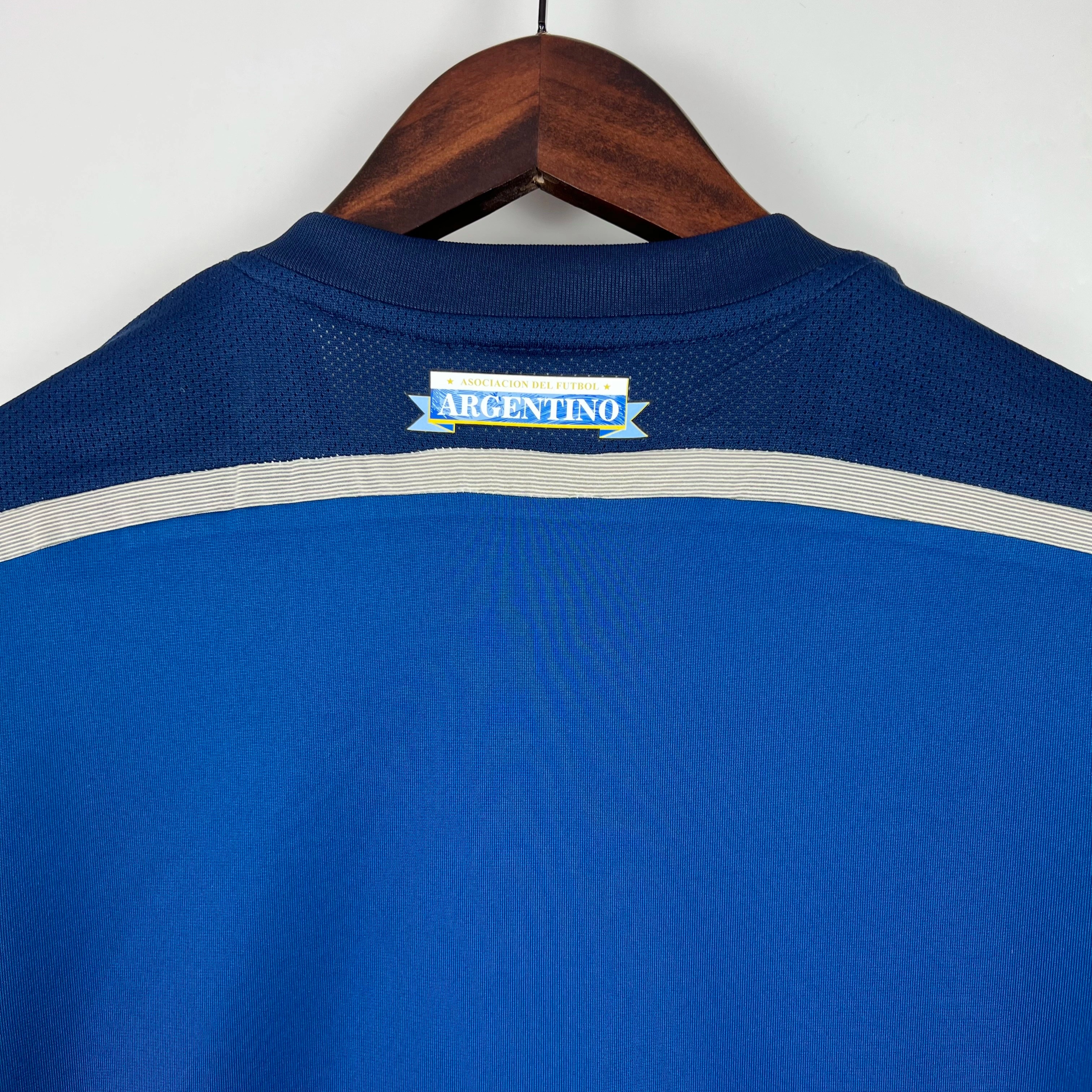 Argentina Retro Jersey Custom Away Long Sleeve Football Jersey 2014 - ujerseystore