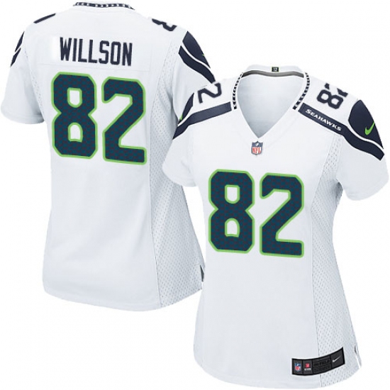 Women's Nike Seattle Seahawks #82 Luke Willson Game White NFL Jersey - Ujersey