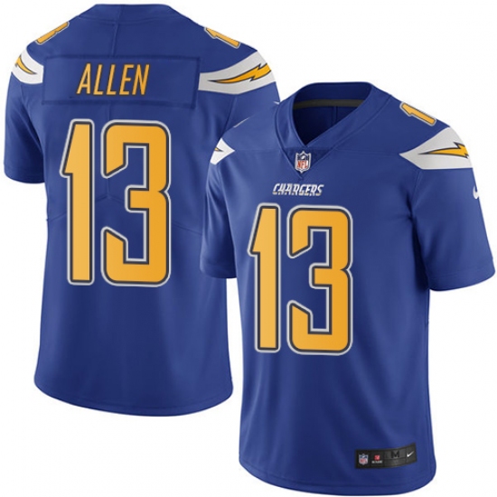 Youth Nike Los Angeles Chargers #13 Keenan Allen Limited Electric Blue Rush Vapor Untouchable NFL Jersey - Ujersey