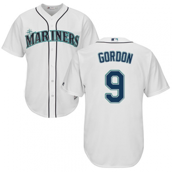 Youth Majestic Seattle Mariners #9 Dee Gordon Replica White Home Cool Base MLB Jersey - Ujersey