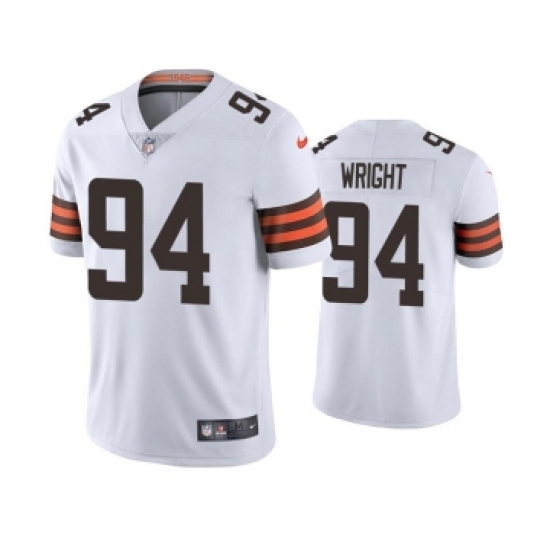 Men's Cleveland Browns #94 Alex Wright White Vapor Untouchable Limited Stitched Jersey - Ujersey
