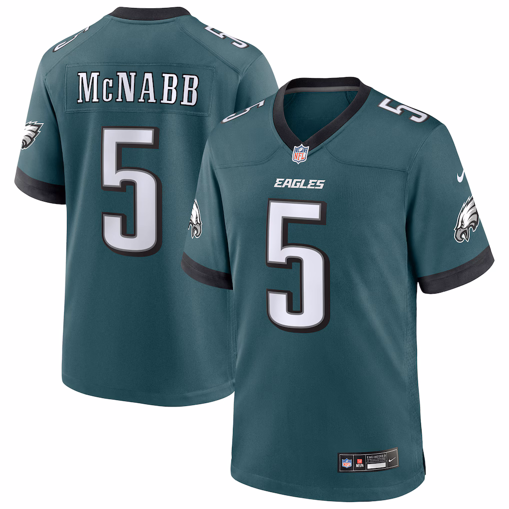 Men's Philadelphia Eagles Donovan McNabb Nike Midnight Green Team Retired Player Game Jersey - Vujersey Los Angeles Rams