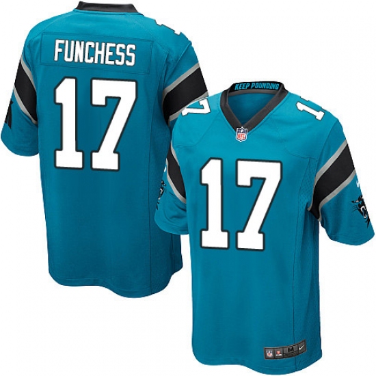 Men's Nike Carolina Panthers #17 Devin Funchess Game Blue Alternate NFL Jersey - Ujersey