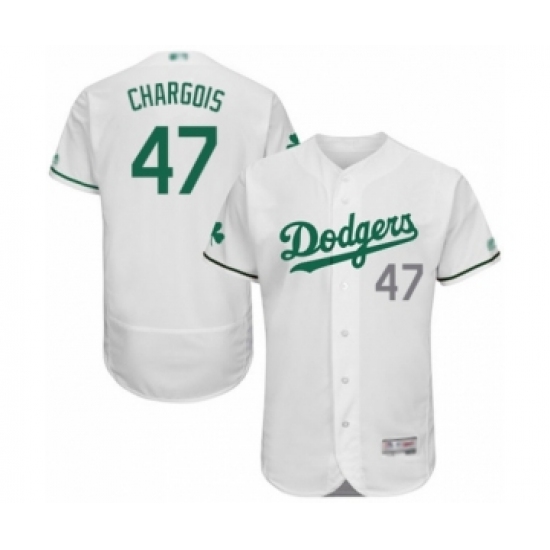 Men's Los Angeles Dodgers #47 J.T. Chargois White Celtic Flexbase Authentic Collection Baseball Player Jersey - Ujersey