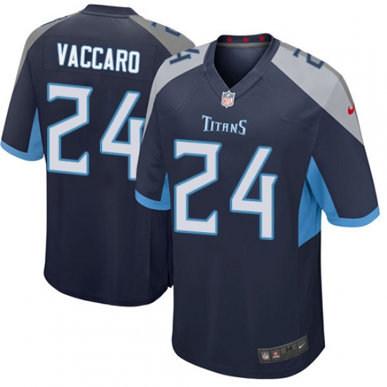 Men Nike Tennessee Titans #24 Kenny Vaccaro Game Navy Blue Team Color NFL Jersey - Ujersey