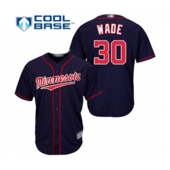 Youth Minnesota Twins #30 LaMonte Wade Authentic Navy Blue Alternate Road Cool Base Baseball Player Jersey - Ujersey