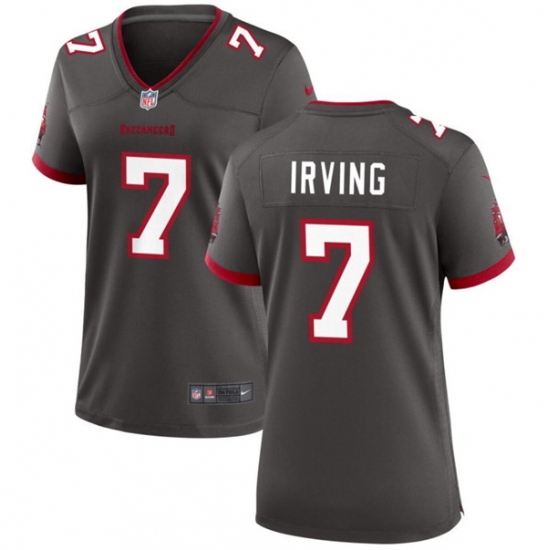 Women's Tampa Bay Buccanee #7 Bucky Irving Gray Stitched Game Jersey(Run Small)