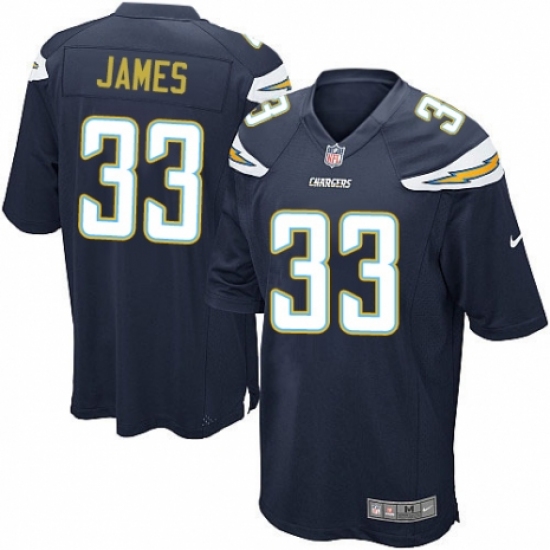 Men's Nike Los Angeles Chargers #33 Derwin James Game Navy Blue Team Color NFL Jersey - Ujersey