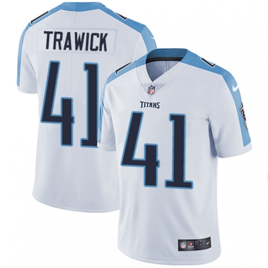 Youth Nike Tennessee Titans #41 Brynden Trawick White Vapor Untouchable Limited Player NFL Jersey - Ujersey