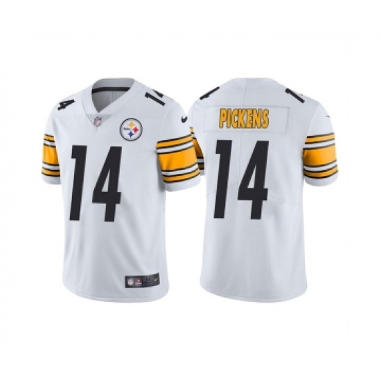 Men's Pittsburgh Steelers #14 George Pickens White Vapor Untouchable Limited Stitched Jersey - Ujersey