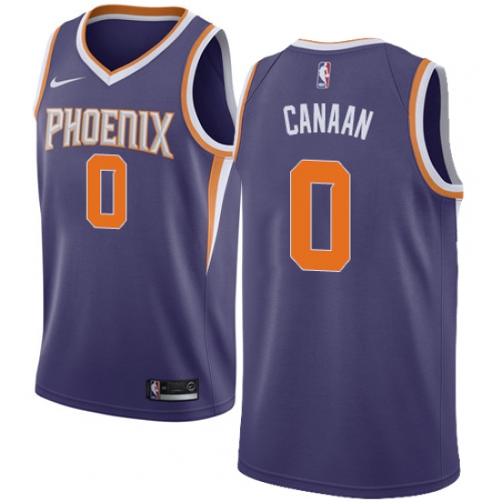Men's Nike Phoenix Suns #0 Isaiah Canaan Swingman Purple NBA Jersey - Icon Edition - Ujersey