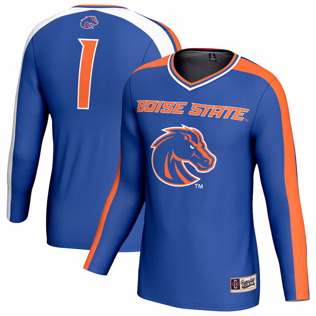 Youth GameDay Greats Royal Boise State Broncos Lightweight Women's #1 Volleyball Fashion Jersey