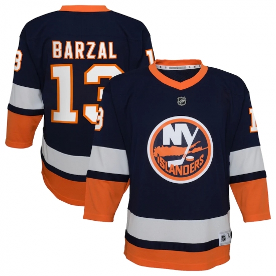 Youth New York Islanders #13 Mathew Barzal Navy 2020-21 Special Edition Replica Player Jersey - Ujersey