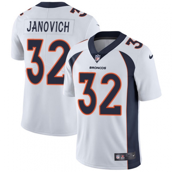 Youth Nike Denver Broncos #32 Andy Janovich White Vapor Untouchable Limited Player NFL Jersey - Ujersey