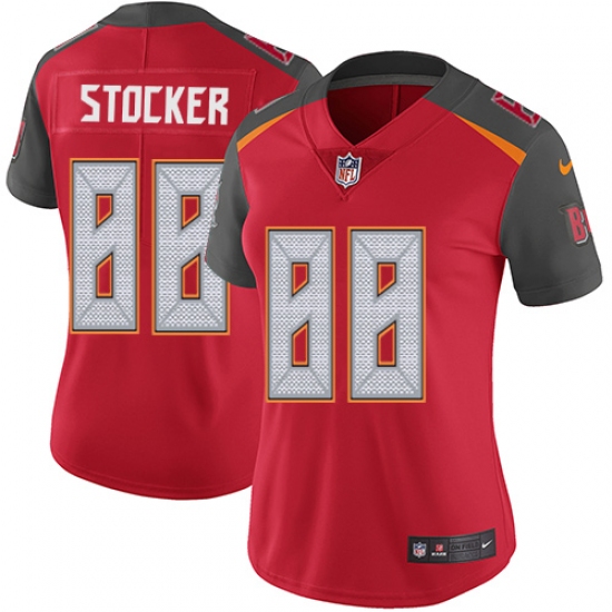Women's Nike Tampa Bay Buccaneers #88 Luke Stocker Elite Red Team Color NFL Jersey - Ujersey