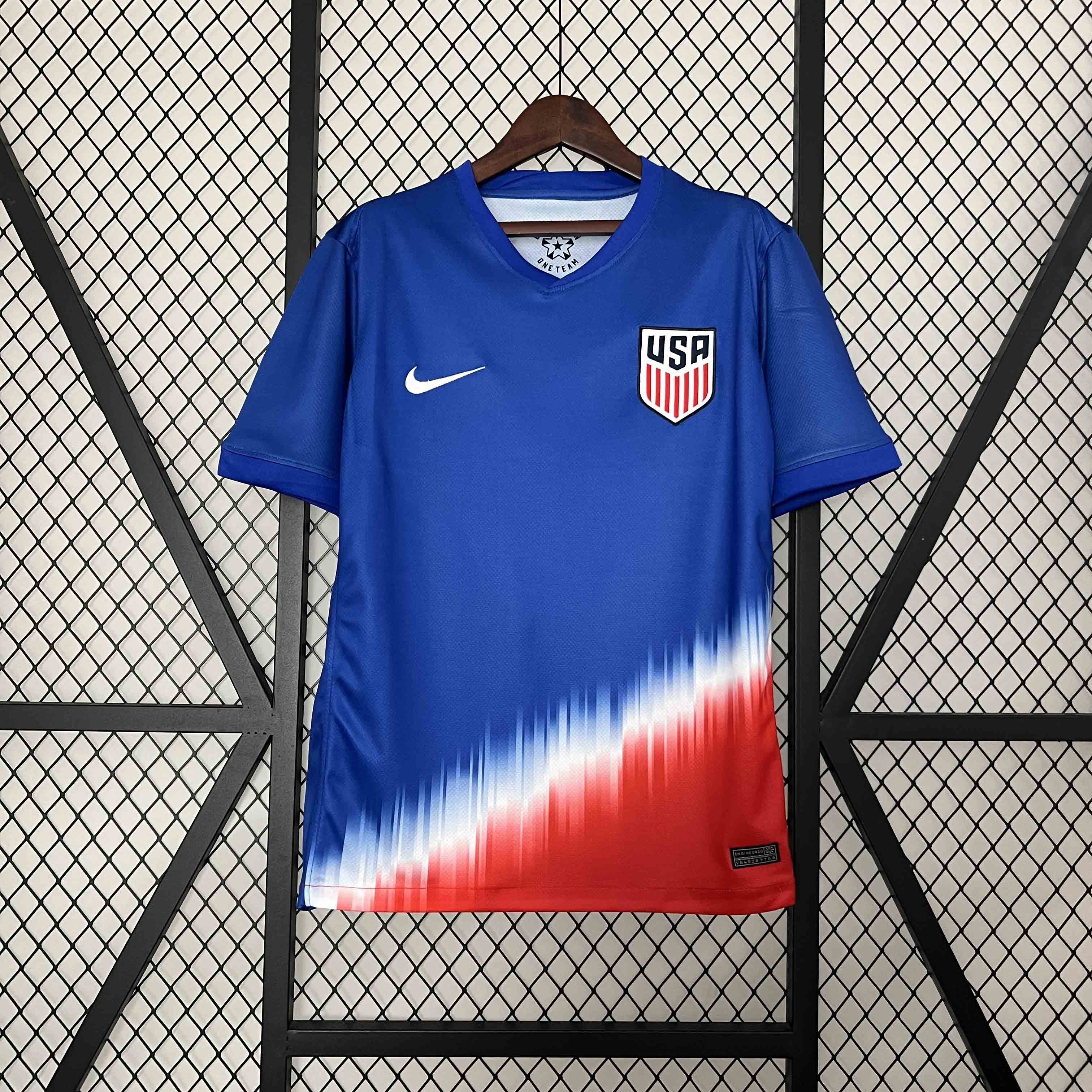 USA Soccer Jersey Away Custom Shirt Copa America 2024 - Ujersey NHL