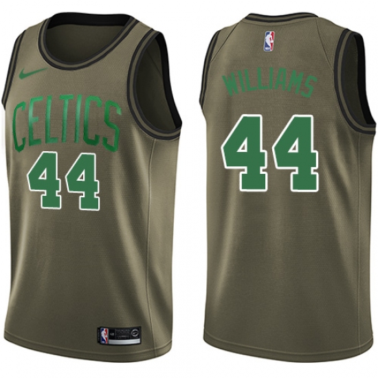 Men's Nike Boston Celtics #44 Robert Williams Swingman Green Salute to Service NBA Jersey - Ujersey