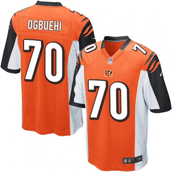 Men's Nike Cincinnati Bengals #70 Cedric Ogbuehi Game Orange Alternate NFL Jersey - Ujersey