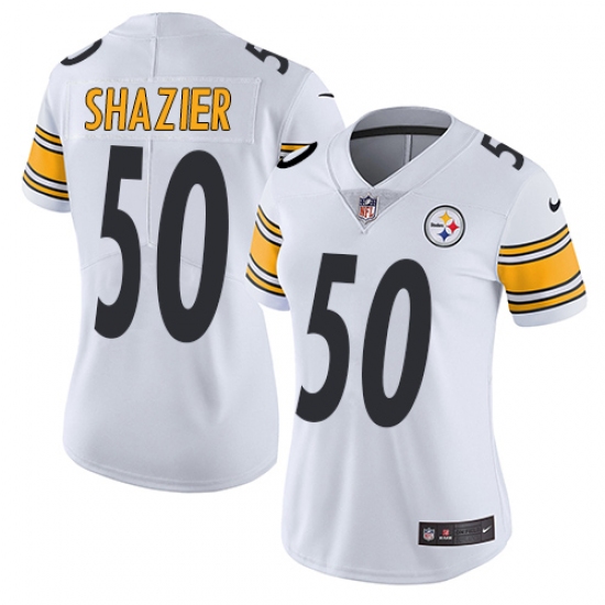 Women's Nike Pittsburgh Steelers #50 Ryan Shazier White Vapor Untouchable Limited Player NFL Jersey - Ujersey
