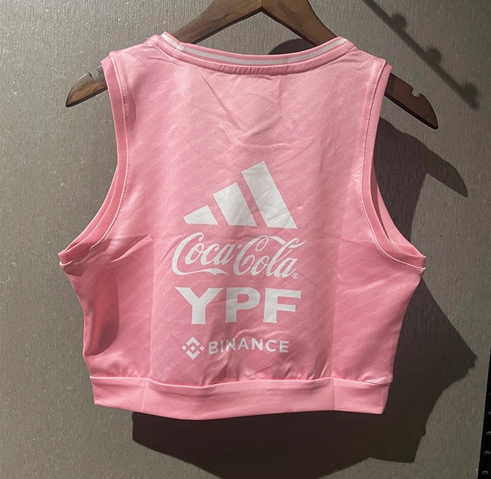 Argentina Soccer Jersey Pink Women's Vest 2025 - U-jersey