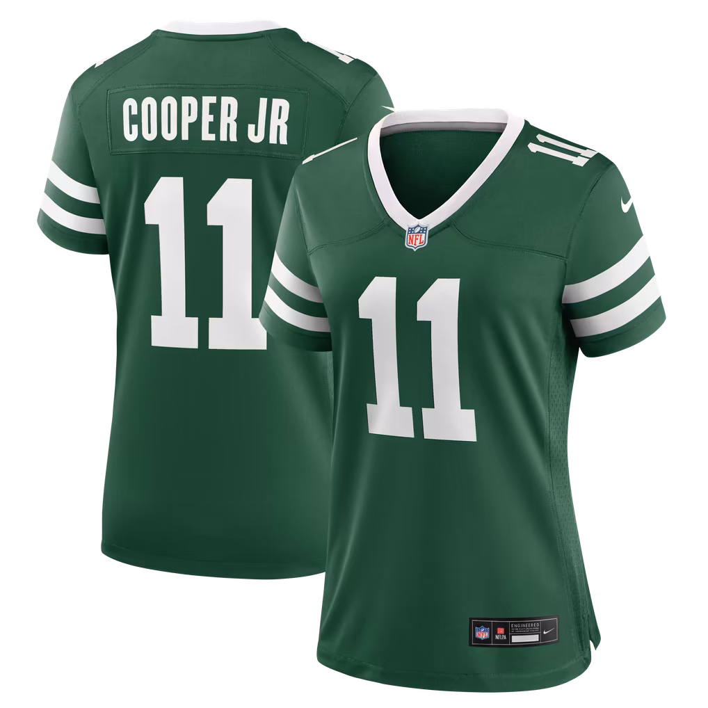 Women's New York Jets Omar Cooper Jr. Nike Legacy Green Team Game Jersey - Ujersey