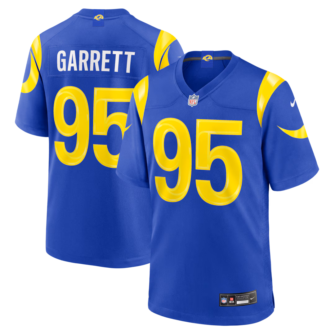 Youth Los Angeles Rams Myles Garrett Nike Royal Team Game Jersey - U-jersey