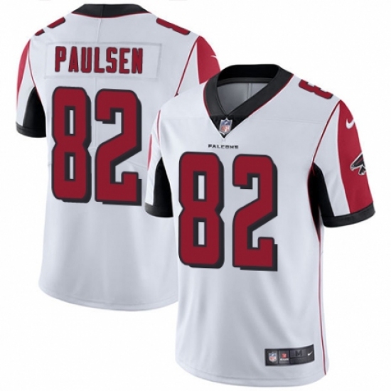 Men's Nike Atlanta Falcons #82 Logan Paulsen White Vapor Untouchable Limited Player NFL Jersey - Ujersey