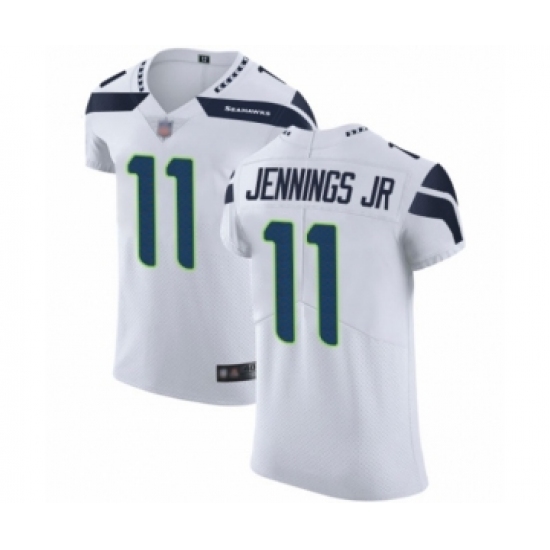 Men's Seattle Seahawks #11 Gary Jennings Jr. White Vapor Untouchable Elite Player Football Jersey - Ujersey